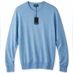 Bonobos Sky Blue Lightweight Crewneck Sweater XXL Soft Spring Layer